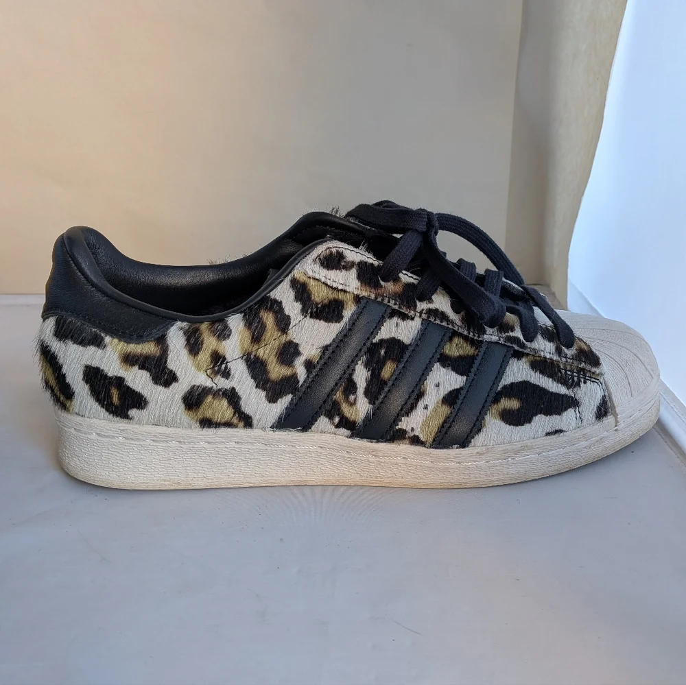 Adidas Superstar 82 Leopard Sneaker Mens SZ 8 Women's Sz 9.5